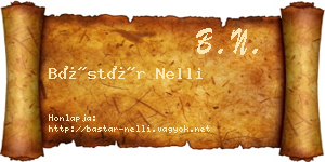 Bástár Nelli névjegykártya